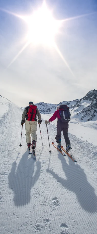 Véhicule avec chauffeur progressant sereinement vers les stations alpines enneigées