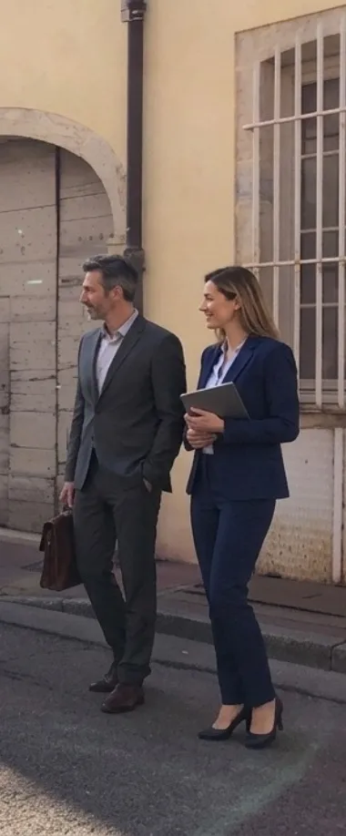 Chauffeur business préparant une course professionnelle confortable autour de Lyon